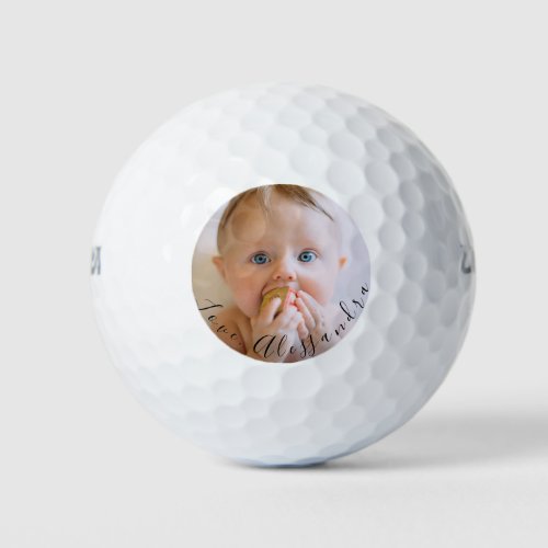 Fathers Day Custom Photo Love From Kids Golf Balls