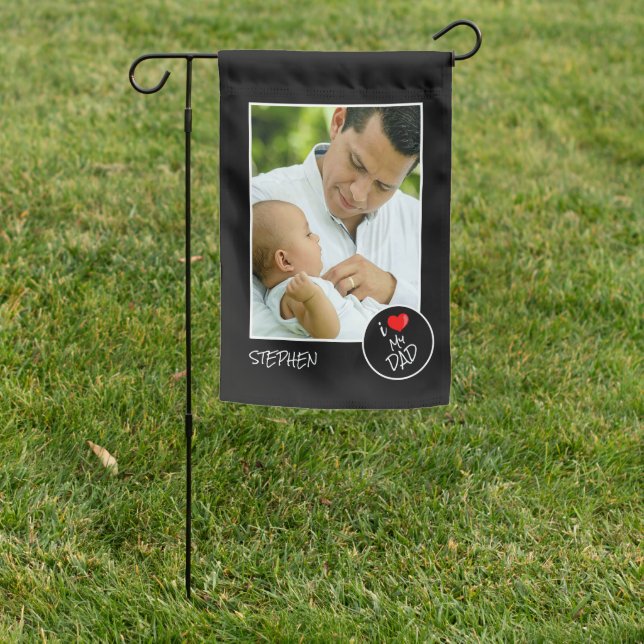 Fathers Day,  Custom Photo – Personalized Garden Flag (In SItu)