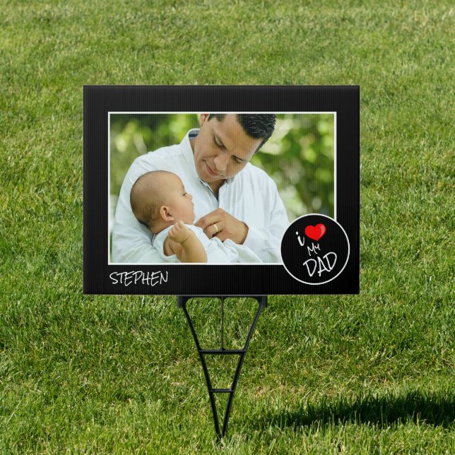 Fathers Day,  Custom Photo – Personalized Sign (Insitu)
