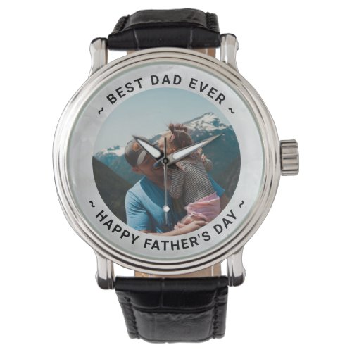 Fathers Day Custom Photo Watch