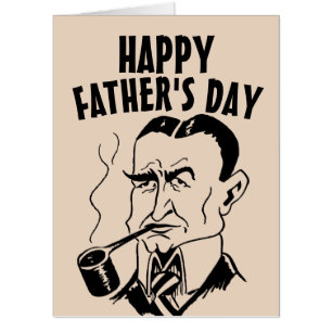 FATHER'S DAY CUSTOM PIPE SMOKING GIANT CARD