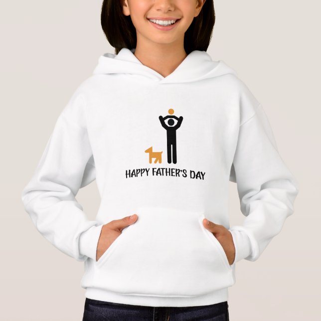 Father's Day cute and simple design Hoodie (Front)