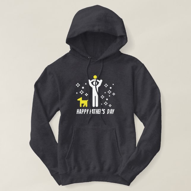 Father's Day cute, simple and colorful Hoodie (Design Front)