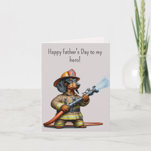 Father's Day Dachshund Card
