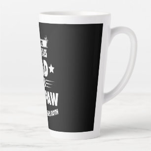 Father's Day Dad And Pawpaw I Rock Them Latte Mug