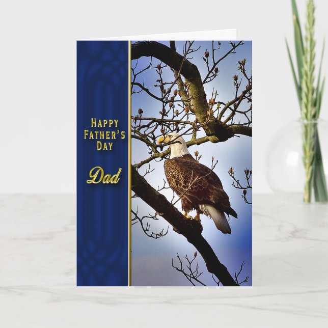 Father's Day - DAD - Bald Eagle Card (Front)