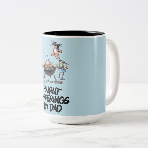 Fathers Day Dad Barbecue Funny Meme  Two_Tone Coffee Mug