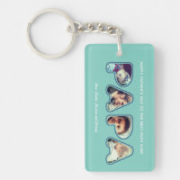 Father's Day Dad Custom Photo Alphabet Word Papa