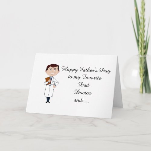 FATHERS DAY DAD DOCTOR FRIEND FROM SON CARD