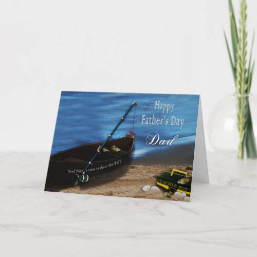 FATHERS DAY DAD _ FISHING _ BAIT _ BOAT CARD