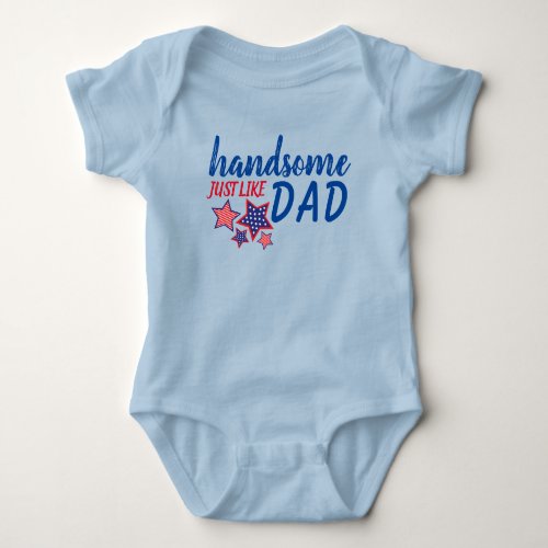 Fathers Day Dad Fourth of July Summer Baby Bodysuit