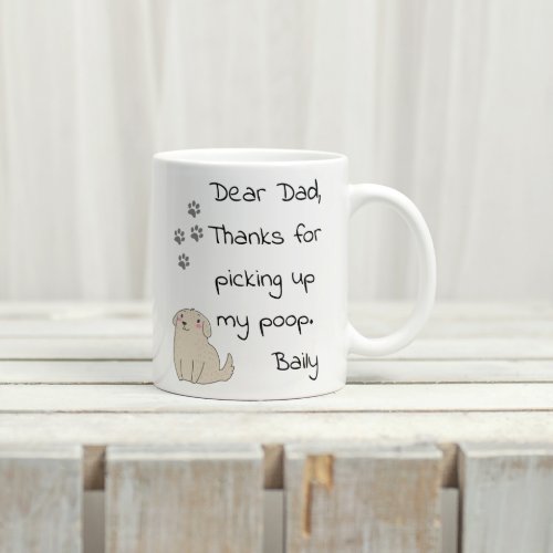 Fathers Day Dad From Dog Gift Coffee Mug