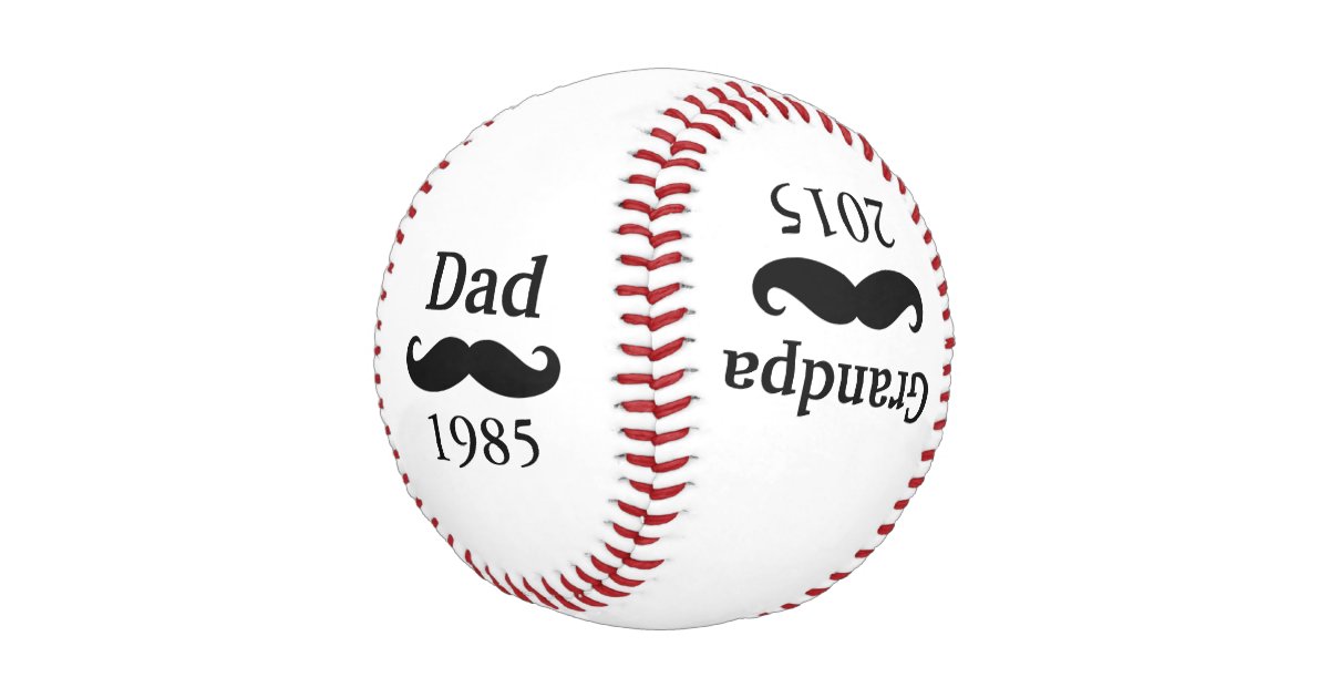 Download Father's Day Dad Grandpa Baby Birth Announcement Baseball ...