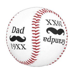 Father's Day Dad Grandpa Baby Birth Announcement Baseball