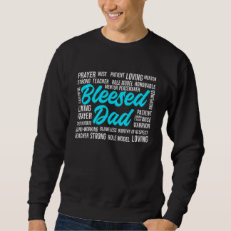 Father's Day Dad Husband Blessed Dad Christian Sweatshirt