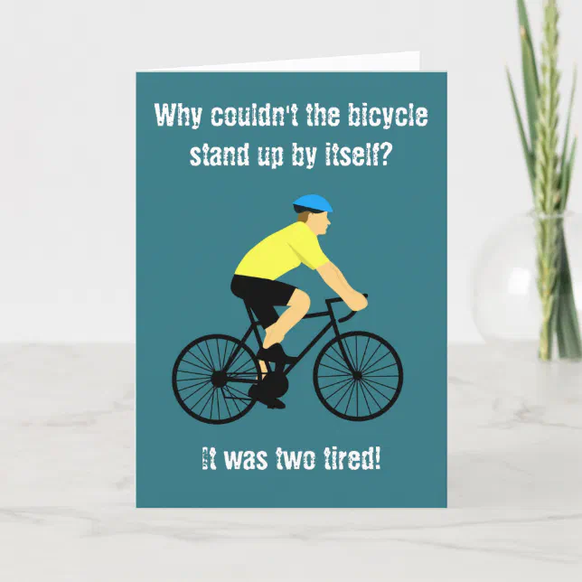 Father S Day Dad Joke Bicycle Card Zazzle