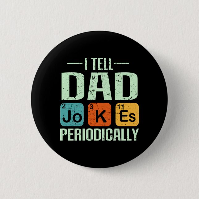 Father's Day - Dad Jokes  Button (Front)