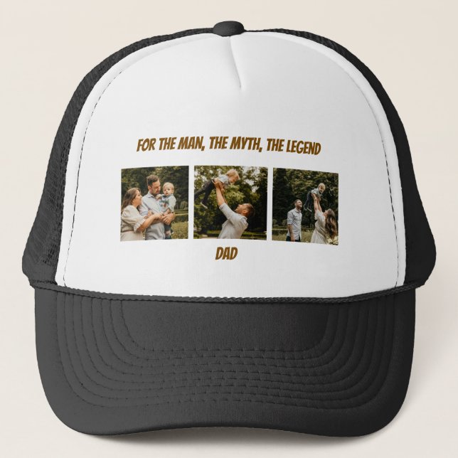 Father's Day Dad Legend Sports Baseball Hat (Front)