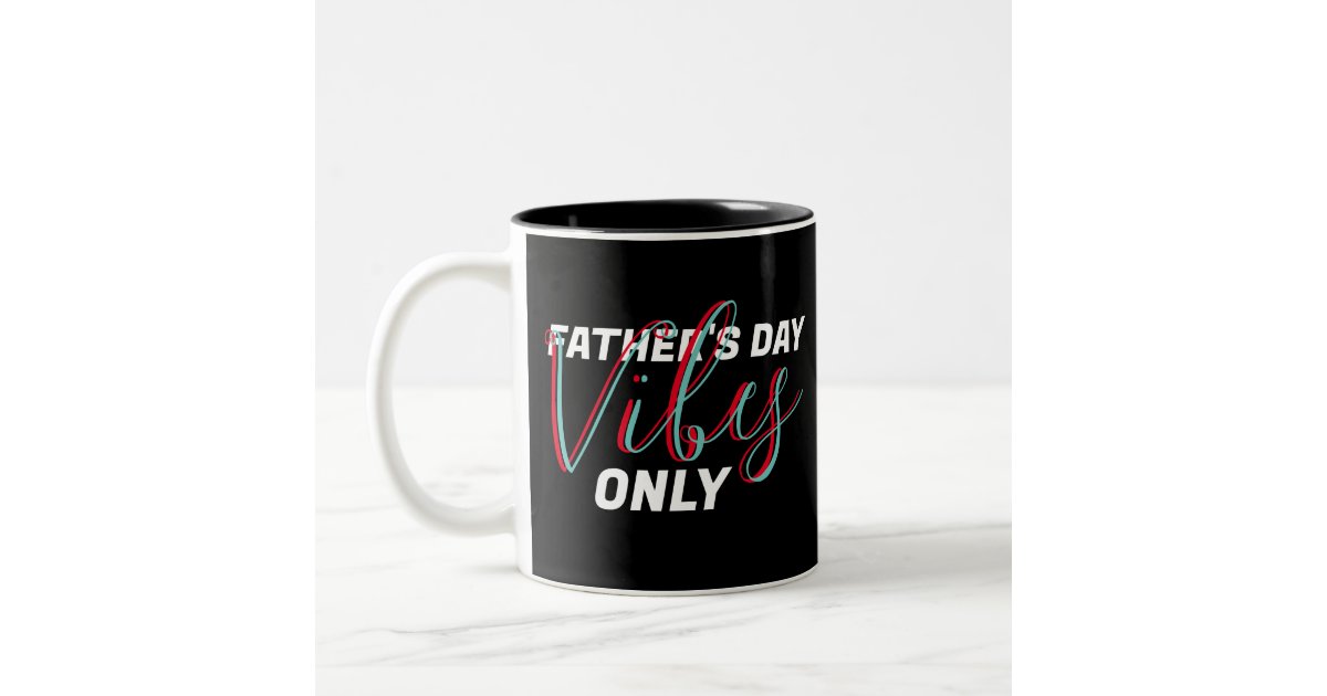 Dad Script Mug Father's Day Dad Masculine Double Script Two-Tone Coffee Mug | Zazzle