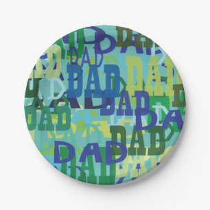 Father's Day Dad Paper Plates