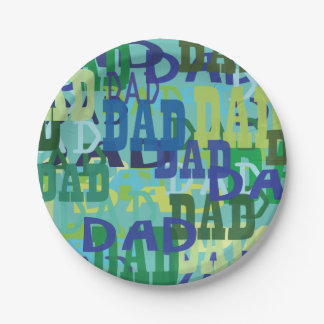 Father's Day Dad Paper Plates