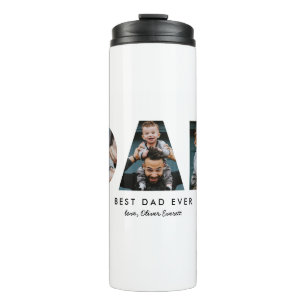 Father's Day Dad Photo Letters Thermal Tumbler