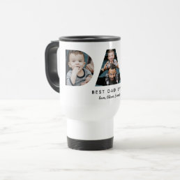 Father&#39;s Day Dad Photo Letters Travel Mug