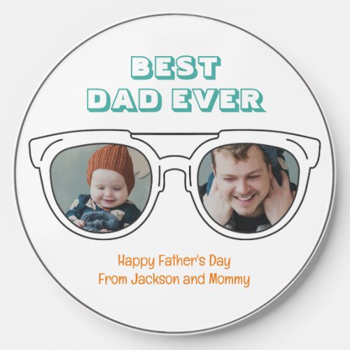 Fathers Day Dad Son Daughter Cool Summer Photo Wireless Charger