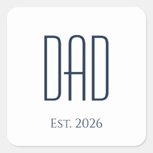 Father's Day Dad Square Sticker