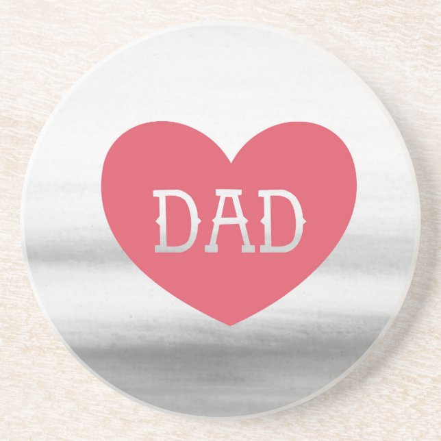 Father's day Dad, super dad, Best dad, Drink Coaster (Front)
