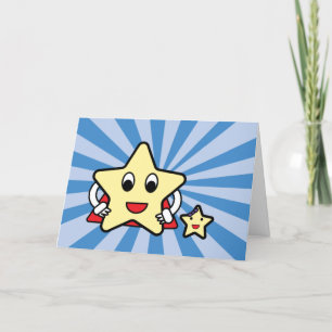Fathers Day Dad Super Star From Daughter Funny Letterpress Thank You Card