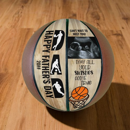 Fathers Day Dad Swishes Come True Sonogram Photo Basketball