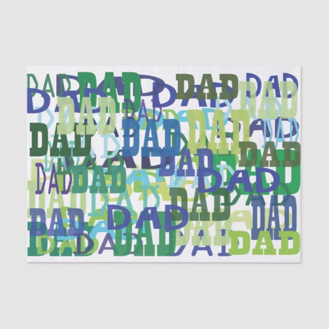 Father's Day Dad Tissue Paper (Front)