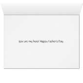 Father's Day, Dad, totally super,border collie dog Cards (Inside Horizontal (Bottom))