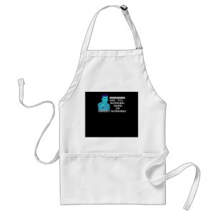 Fathers Day Dad Wisdom Working Hard Or Hardly Work Adult Apron