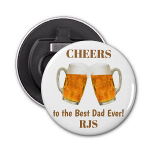 Father's Day Dad World's Best Ever Monogram Bottle Opener