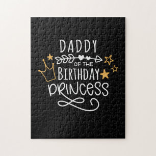 Father's Day Daddy Of The Birthday Princess Jigsaw Puzzle