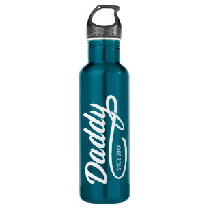 Father's Day - Daddy Since… Stainless Steel Water Bottle