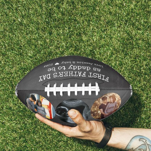 Fathers Day Daddy to Be Chalkboard 3 Photo Football