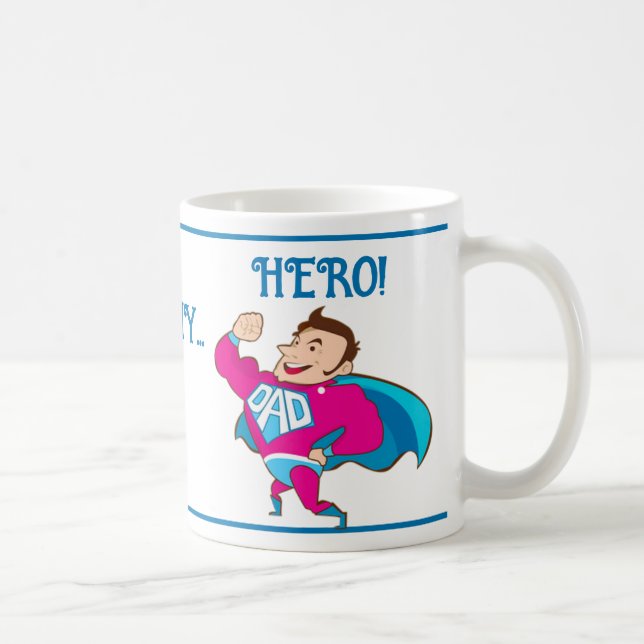 Father's Day DadHero Coffee Mug (Right)