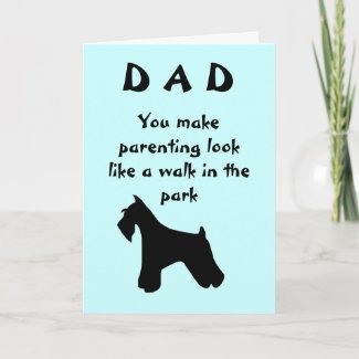 Fathers Day Dog card