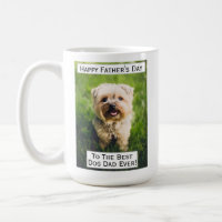 Father's Day Dog Dad Greatest Best Ever Pet Photo Coffee Mug