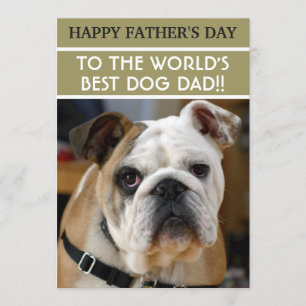 Father's Day Dog Dad with Custom Photo Card
