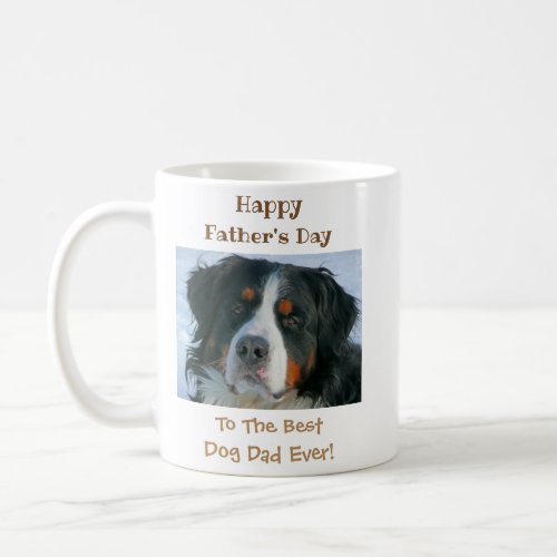 Fathers Day Dog Dad Worlds Best Ever Pet Photo Coffee Mug