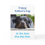 Father's Day Dog Dad World's Best Ever Photo Card Father's Day Dog Dad World's Best Ever Photo Card