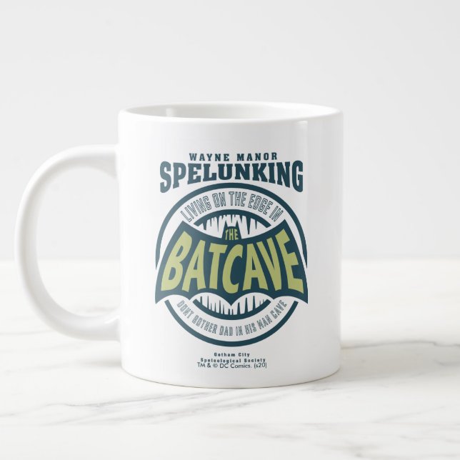 Father's Day | Don't Bother Dad In His Batcave Giant Coffee Mug (Left)