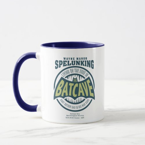 Fathers Day  Dont Bother Dad In His Batcave Mug