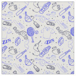 Fathers Day doodle fabric