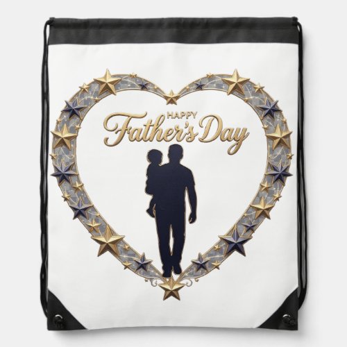 Father's Day Drawstring Bag