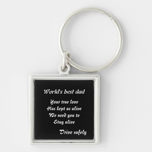 Father's day-drive safely keychains (Front)